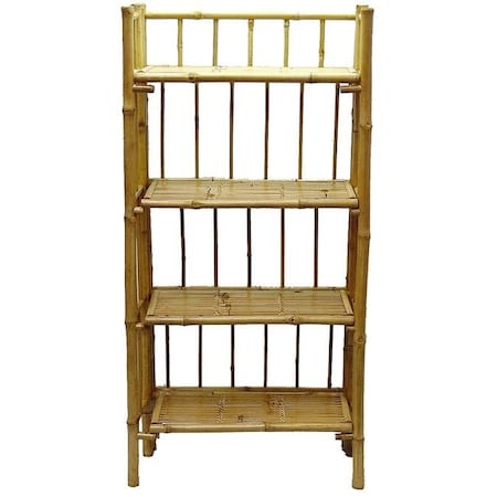 Bamboo54 Bamboo54 5403 4 Tier Bamboo Shelf - Natural Bamboo 5403